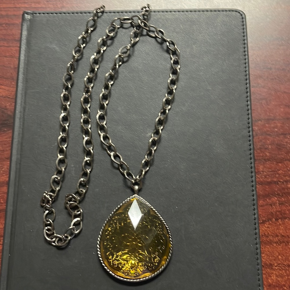 Chain amulet style necklace